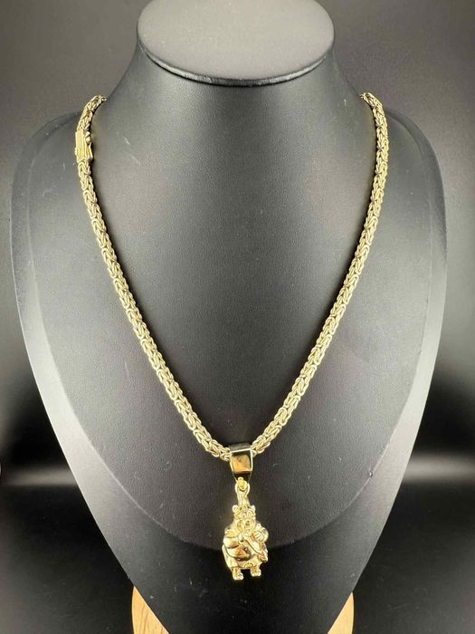 Złoty łańcuszek 585 królewski 53.6  gram 61 cm długości