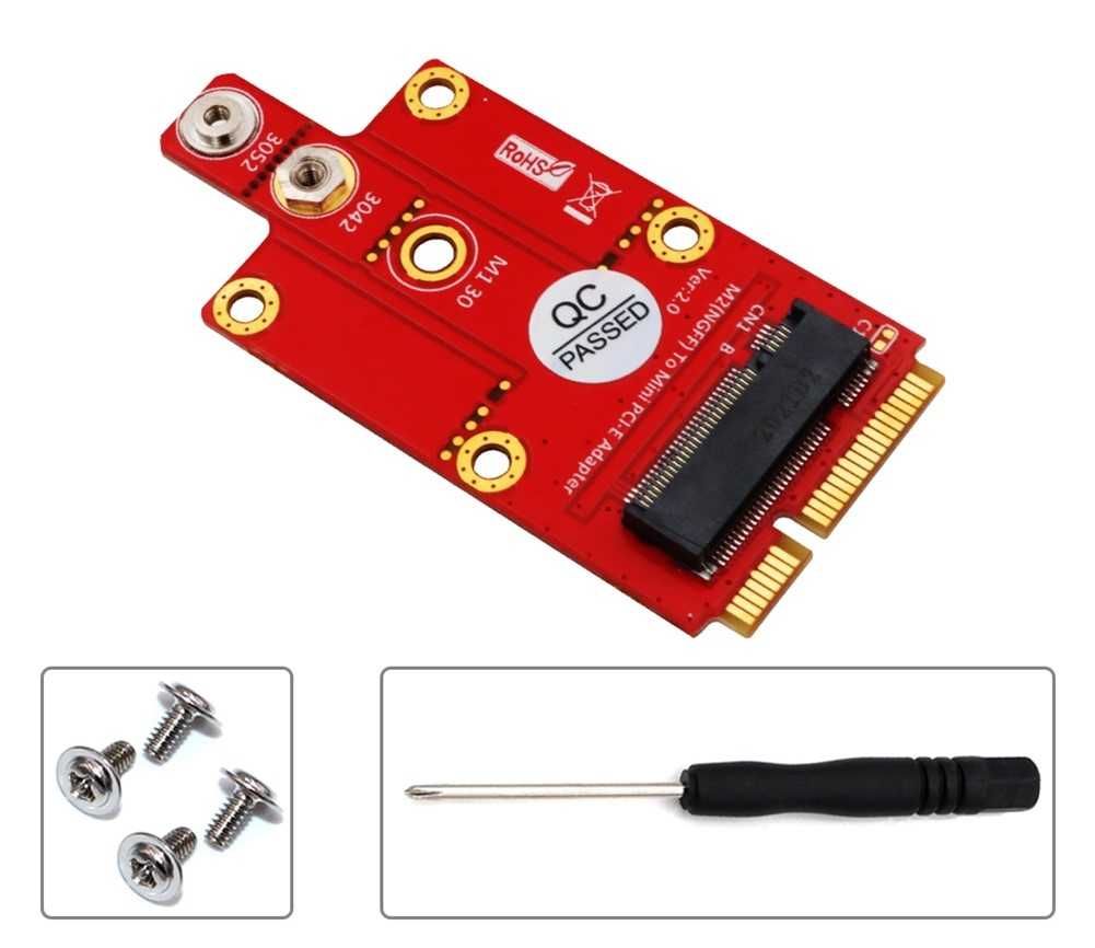 M.2 Key B para Mini Adaptador PCI-E para Módulo 3G/4G/5G