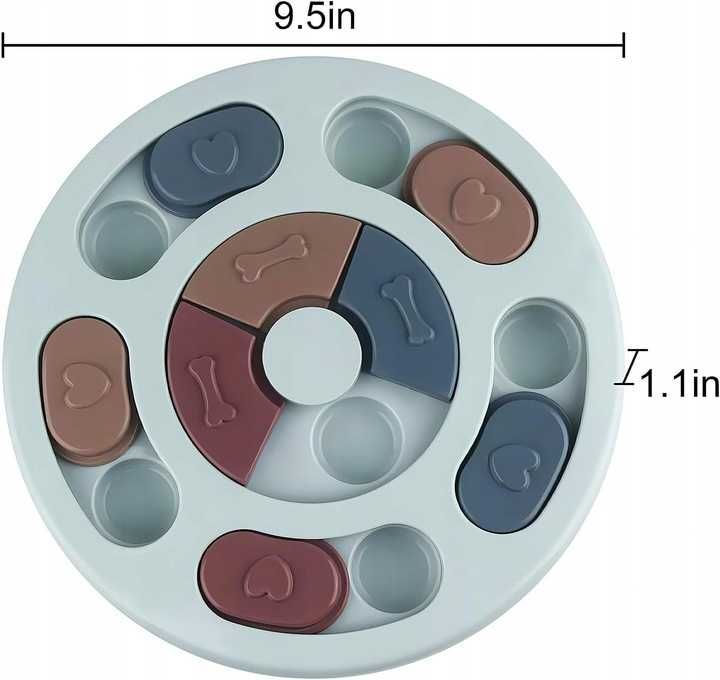 Elezenoc Slow feeder dla psa miska dla psa powolne jedzenie
