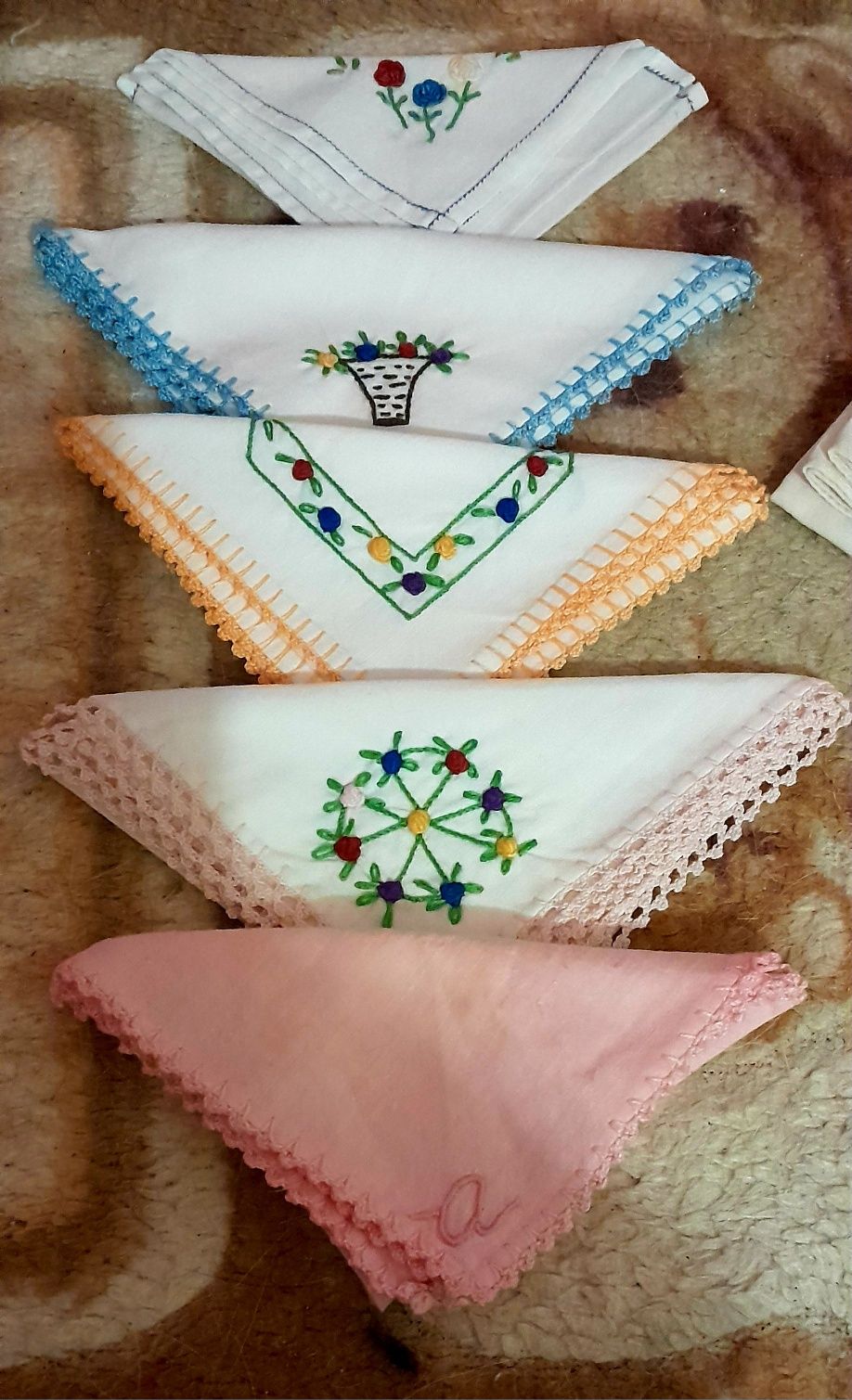 Lenços de bolso,antigos