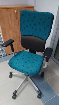 Ergonomiczny fotel biurowy na kółkach 3 szt., krzesło biurowe - steelc