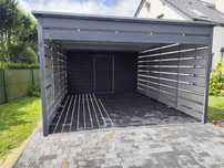 Nowoczesna Wiata - CARPORT z Pomieszczeniem Gospodarczym