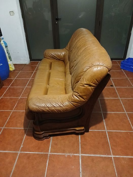 Sofas em couro..