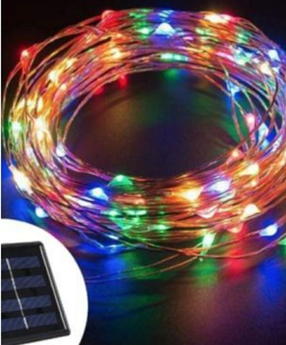 Вулична гірлянда крапля роси на сонячній панелі 30м м