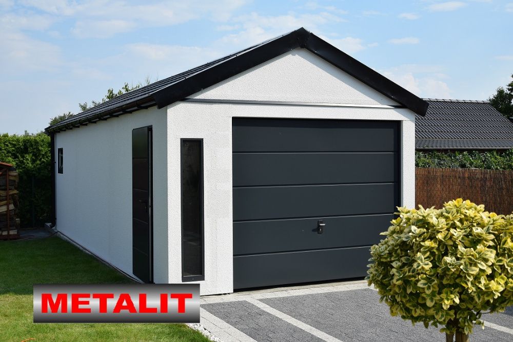 Garaż tynkowany Garaże Tynkowane Blaszane Blaszak Altana Domek