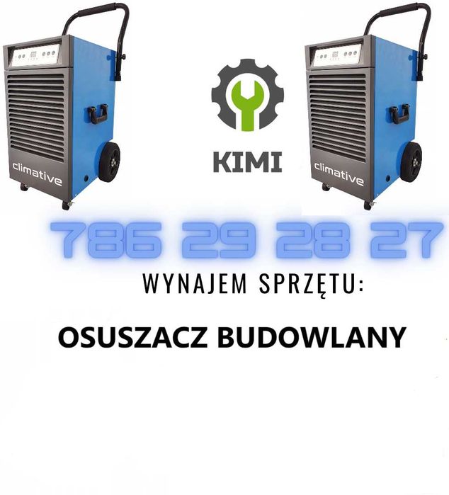 WYNAJEM Osuszacz powietrza budowlany Climative DH-50 PRO!