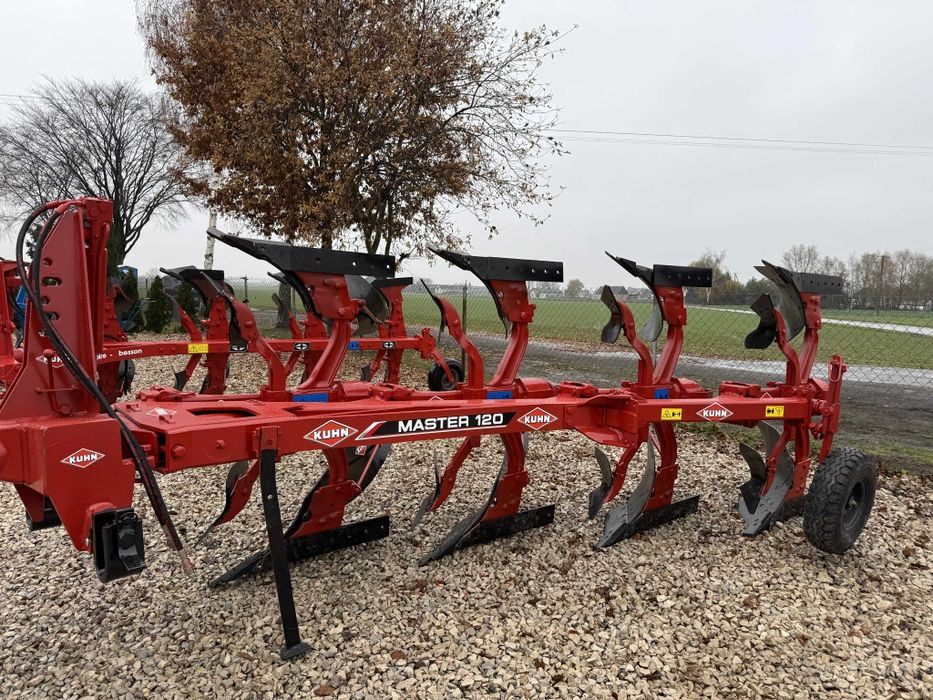 Pług 4 skibowy Obrotowy Kuhn Master 120! WSZYSTKO NOWE ! Overum!! Igła