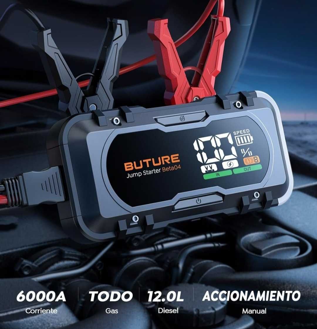 Booster/Starter Novo 6000A - Por o Carro a Trabalhar