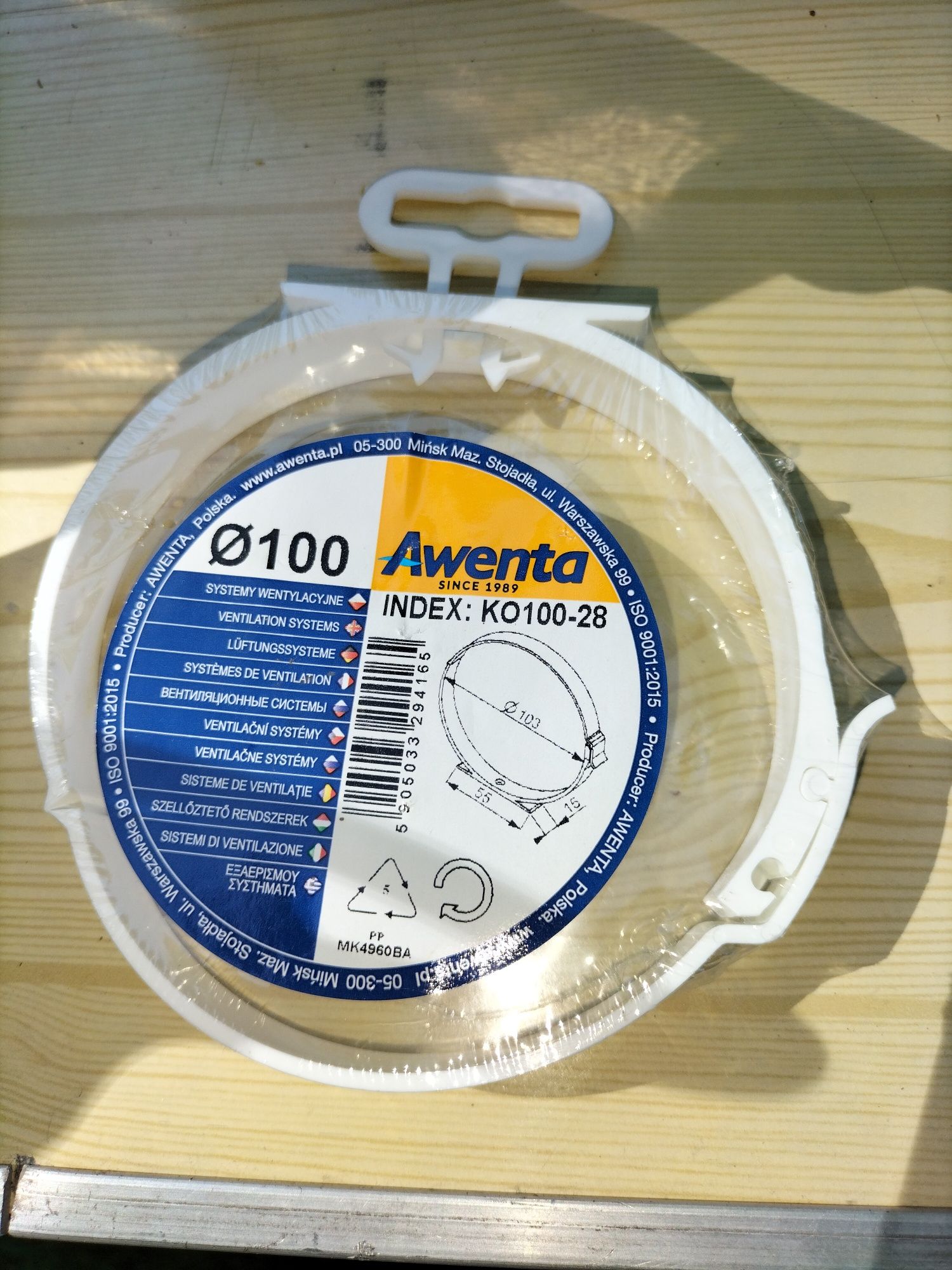 Łącznik Awenta Ø100