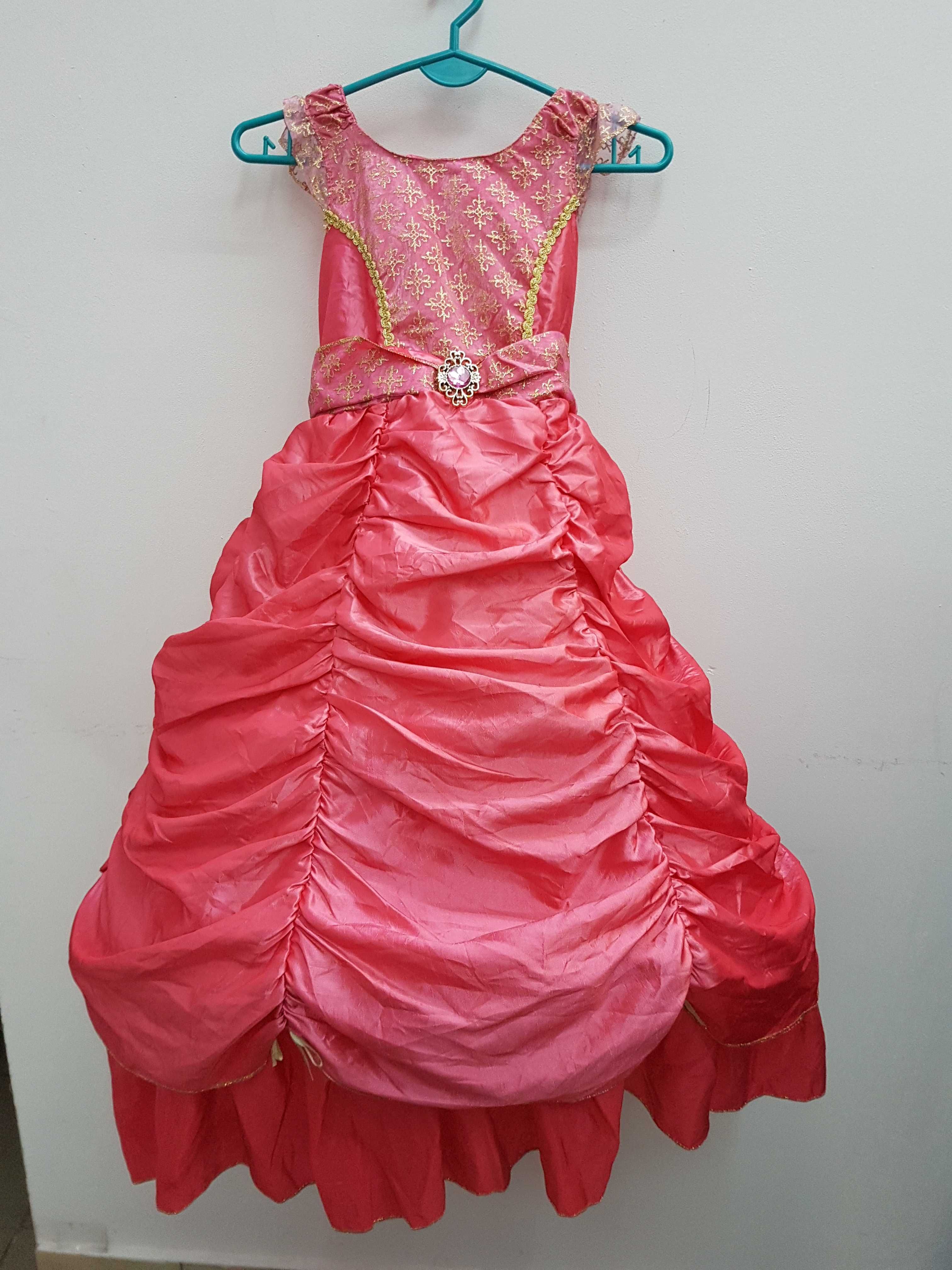 Sukienka przebranie księżniczka rozmiar 122 cm A1461