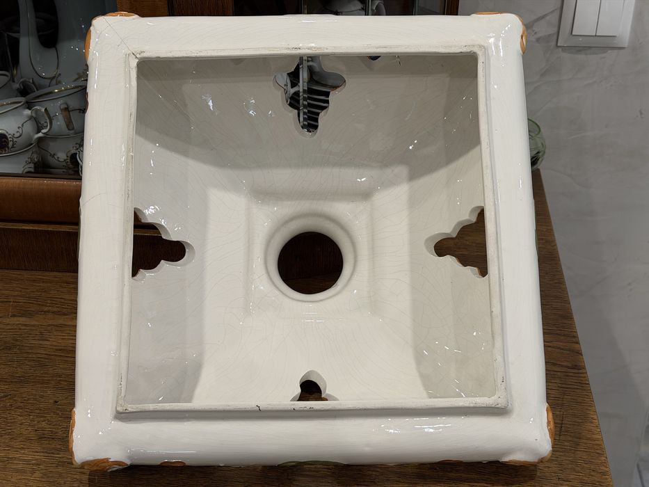 Klosz abażur do lampy. Stary. Ceramiczny. Antyk