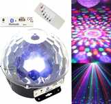 Kula Disco Projektor Głośnik MP3 Bluetooth na Imprezę Disco *VideoPlay