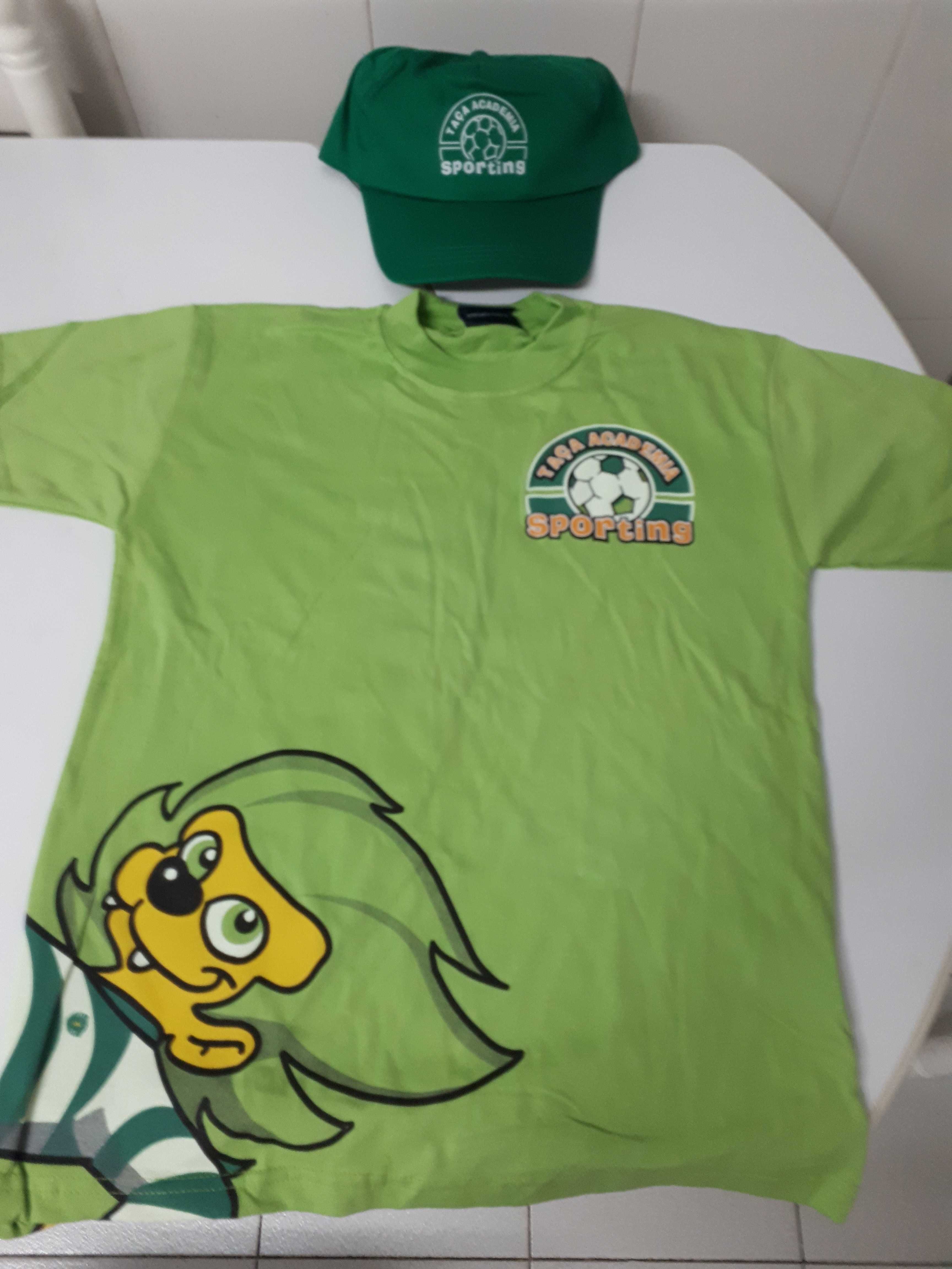 Camisola S e Boné da Taça Academia Sporting NOVO