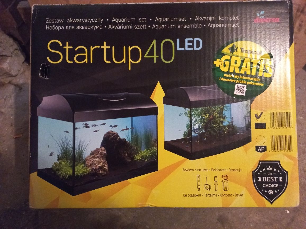 Akwarium małe Startup 40 LED
