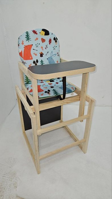 Детский деревянный стульчик для кормления, стульчик-трансформер
