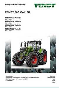 Instrukcja Napraw FENDT Vario 822, 824, 826, 828 S4 PL