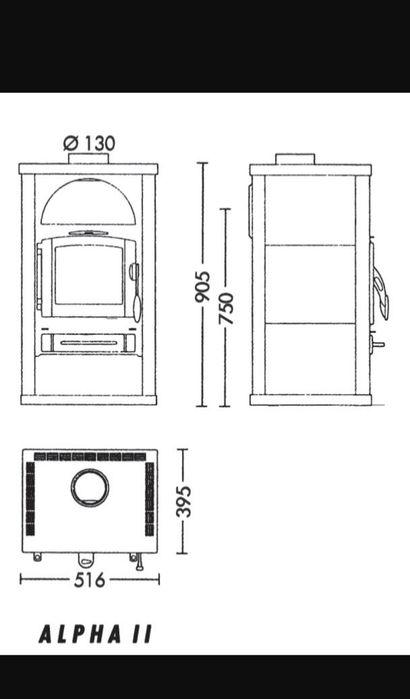 Piecyk kominkowy Alpah II