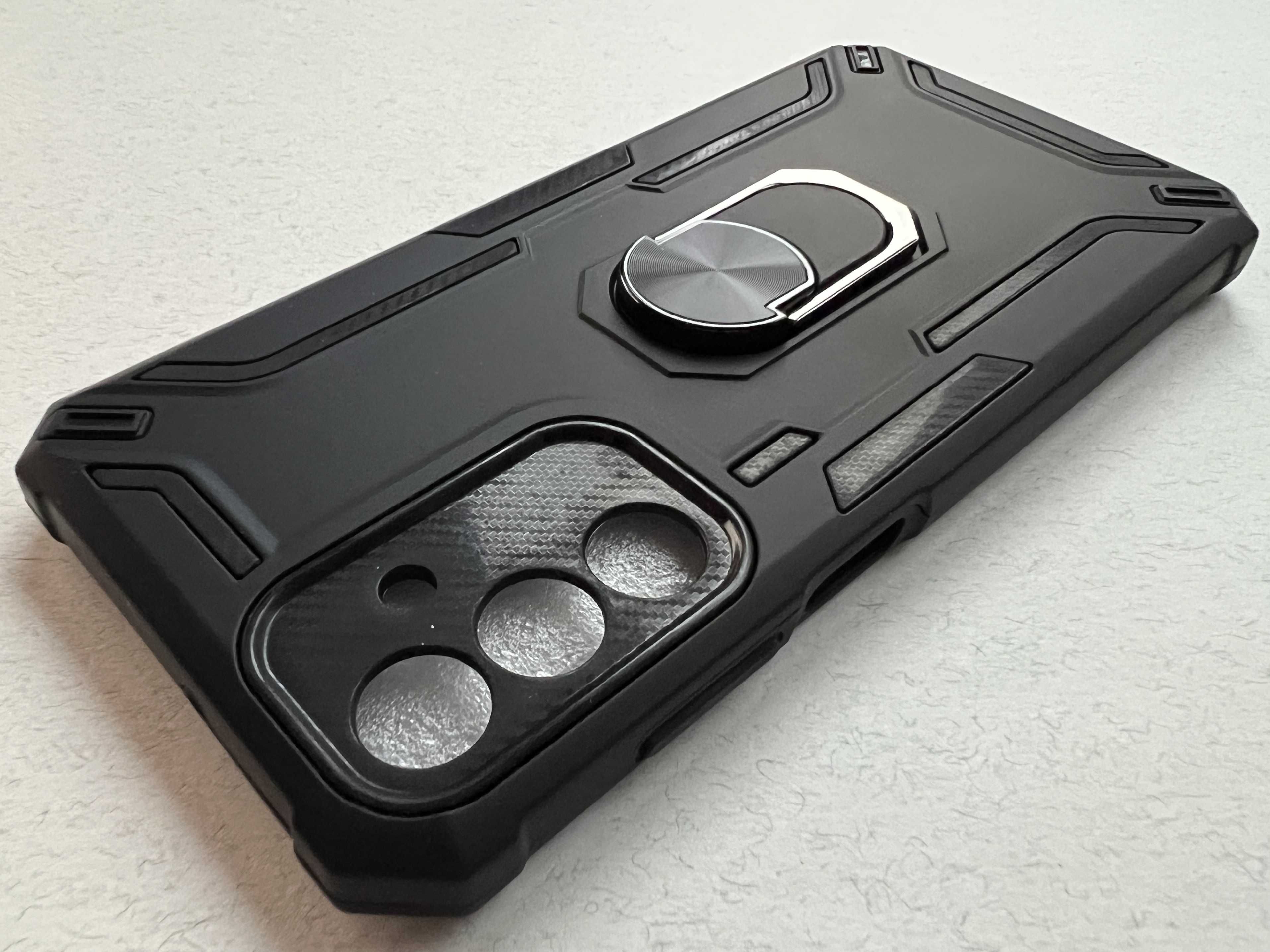Samsung Galaxy A15 чохол Iron Grip магніт підставка чорний пластик
