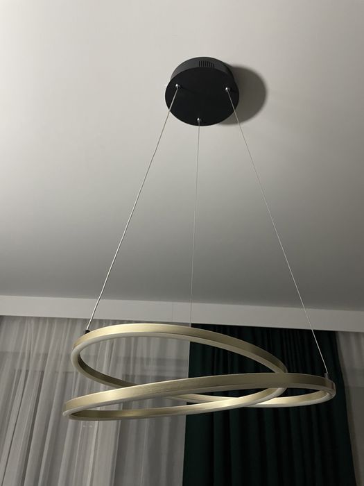 Lampa złota wisząca