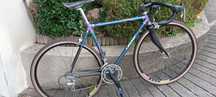 Bicicleta antiga Francesco Moser de carbono