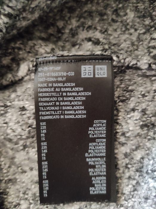 Джемпер Uniqlo смесовый состав