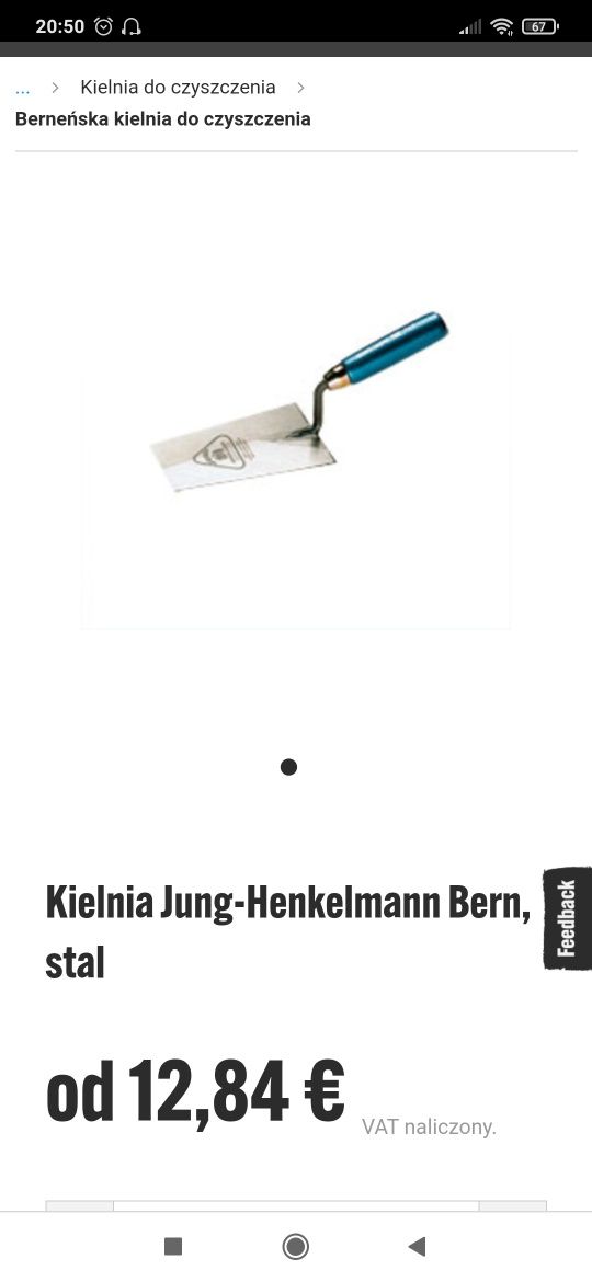 Kielnie/paca Jung Henkelmann