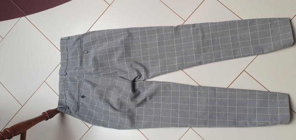 Spodnie w kratę H&M męskie młodziezowe rozmiar 29
