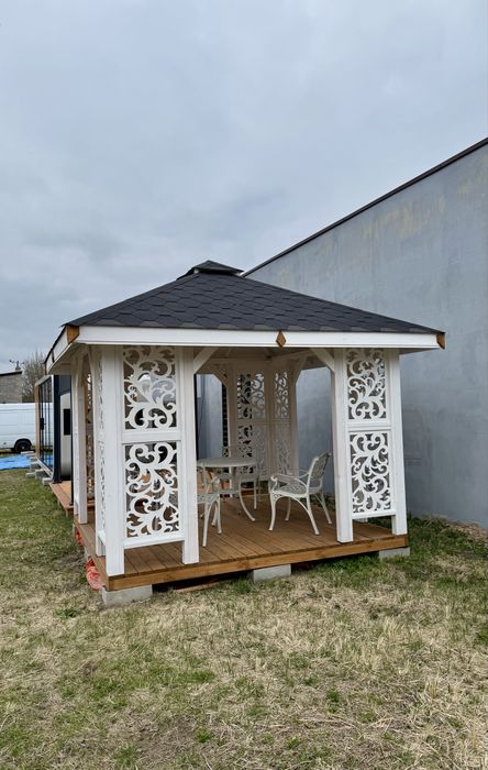 Altana Ogrodowa 3x3 Wiata Altanka Zadaszenie Biała