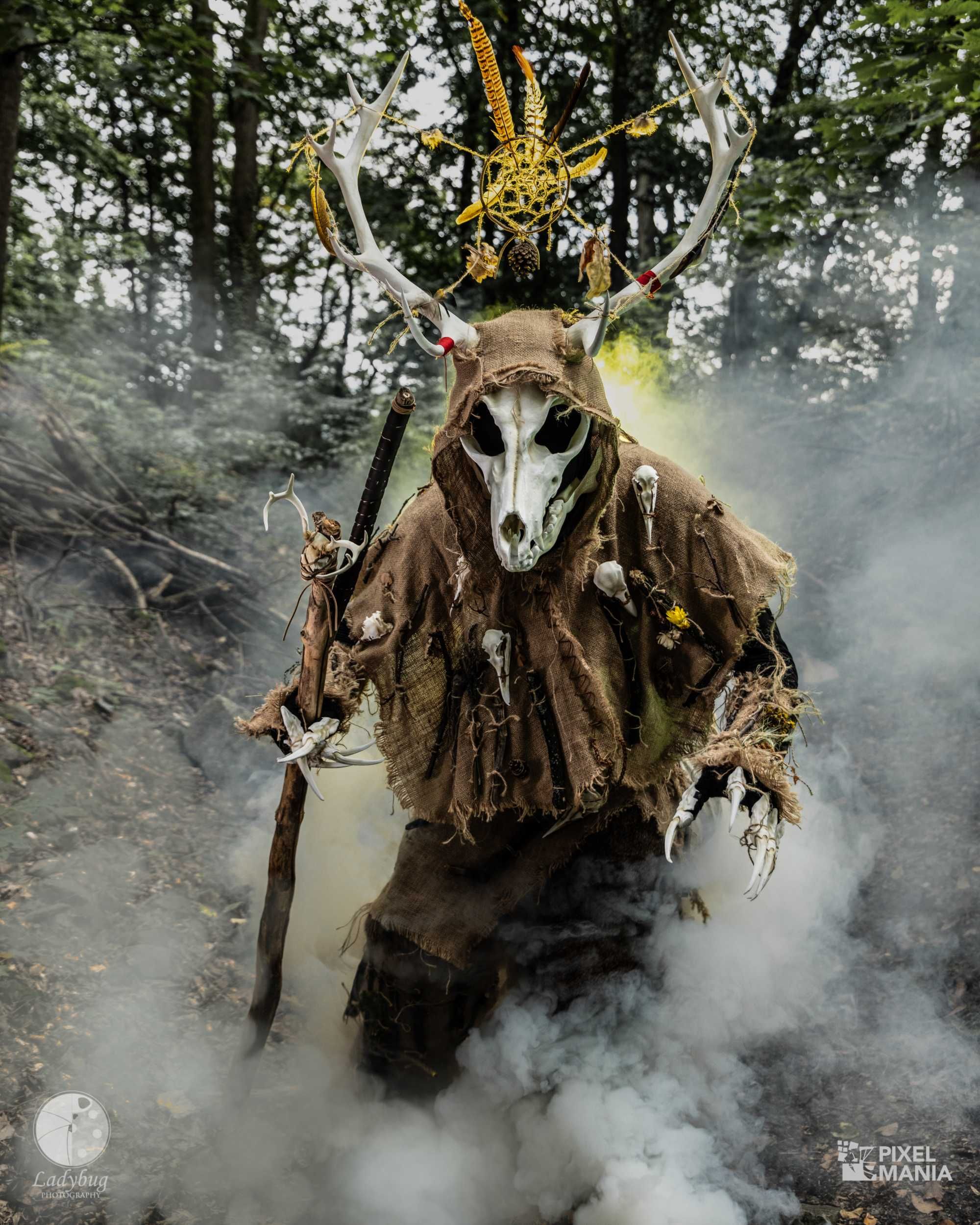 Maska Leszy Wendigo (wiedźmin) ruchoma żuchwa czaska Cosplay druk 3d