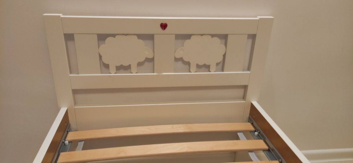 Łóżko dziecięce IKEA KRITTER + stelaż LUROY