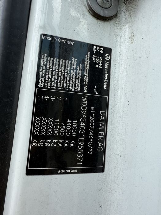 Mercedes ACTROS MP4 1845 euro6 standard automat bigspace nie volvo fh
