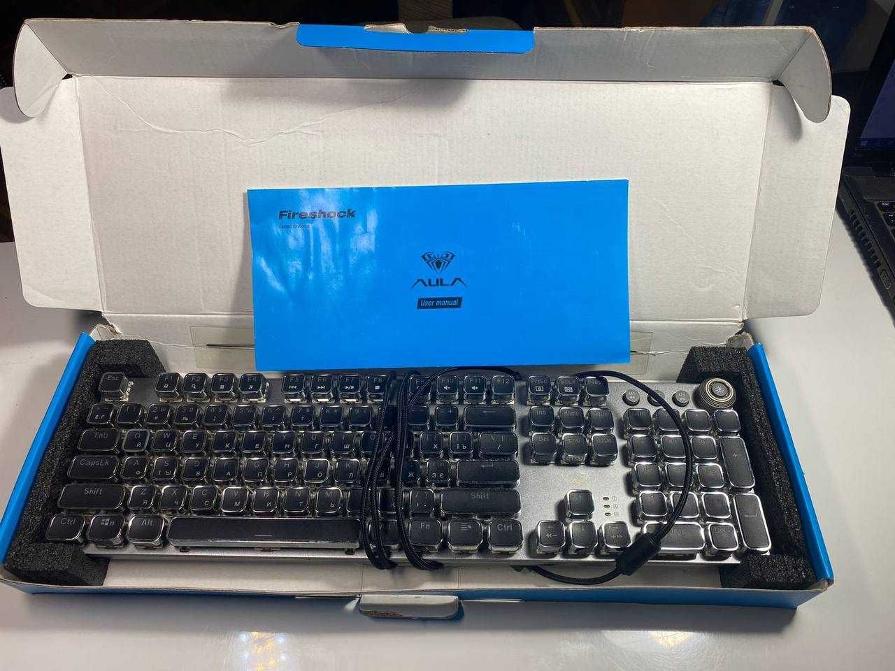 Клавиатура Aula Fireshock V5 Mechanical Wired Keyboard Blue Switch
