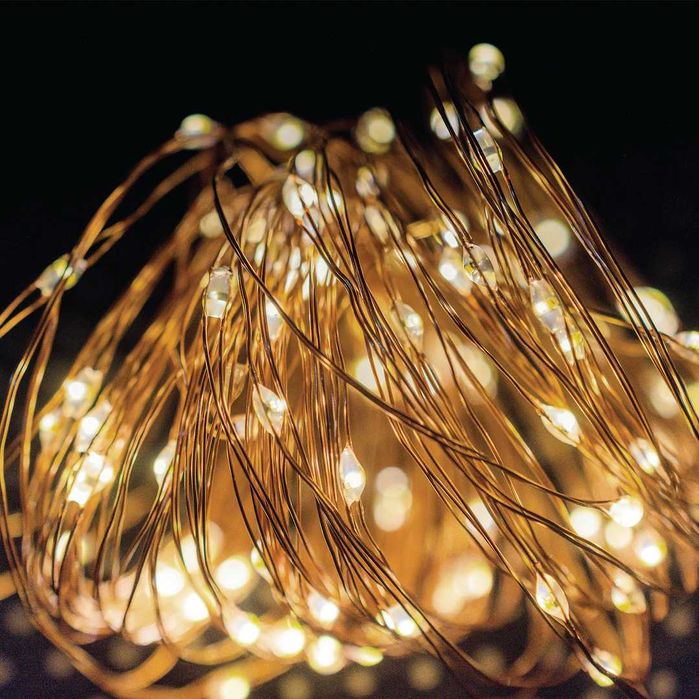 Girlanda Micro Led 15m 150LED lampki solarne choinkowe