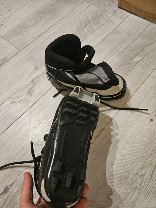 Narty biegowe biegowki fischer 110 cm NNN. kijki 95cm Buty r. 29