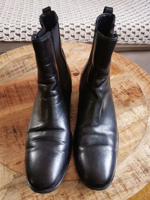 Gino Rossi skórzane buty sztyblety