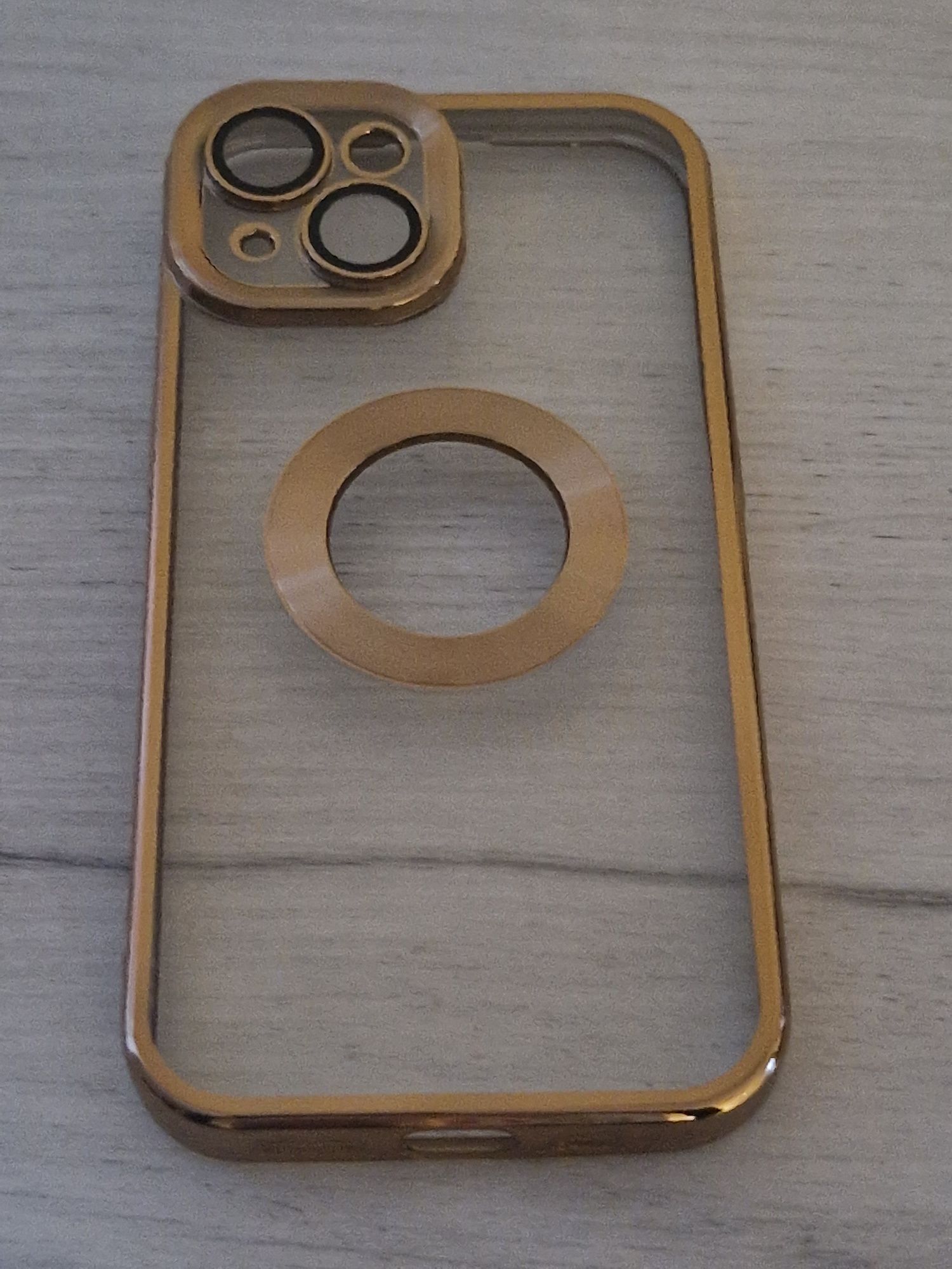 Beauty Clear Case do Iphone 15 złoty