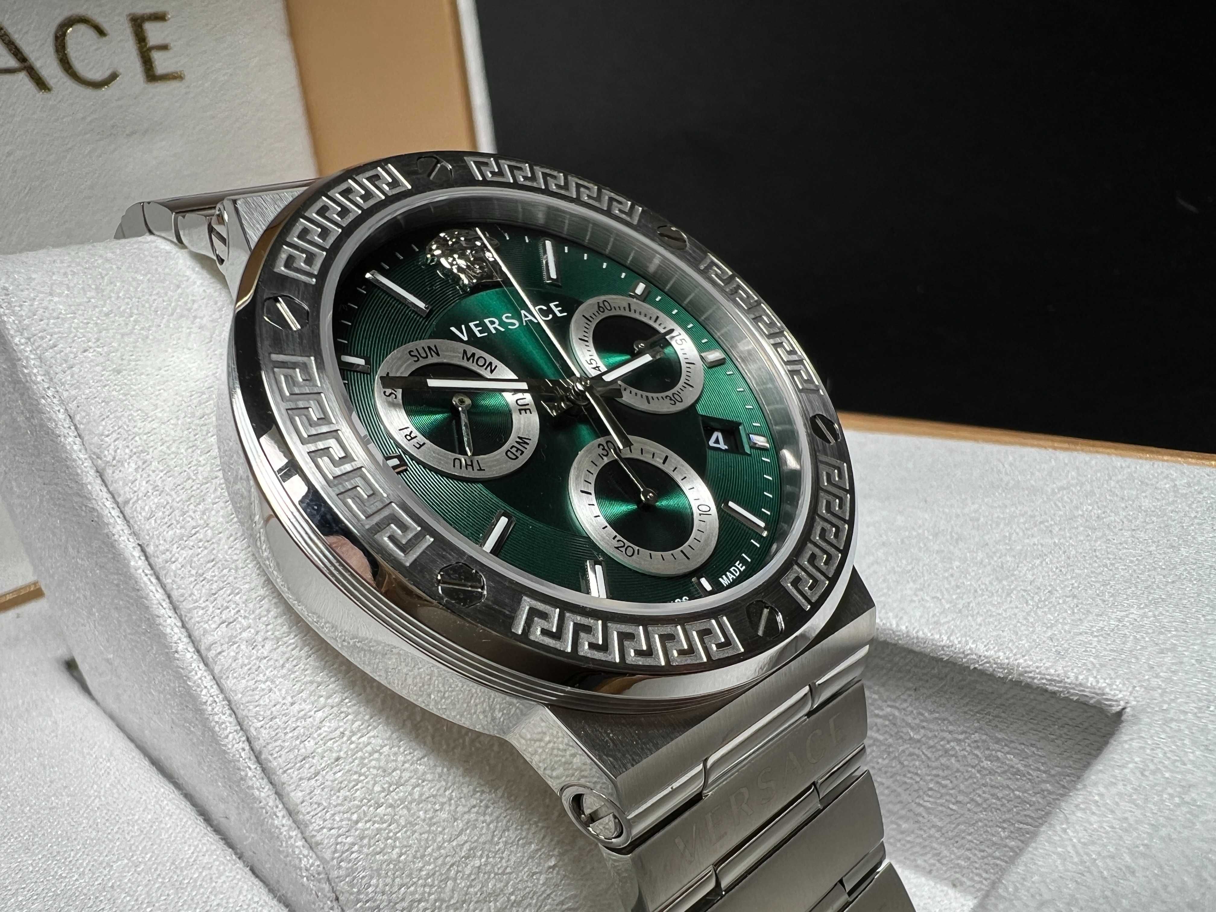 Versace zegarek męski Greca Logo Chrono 43mm