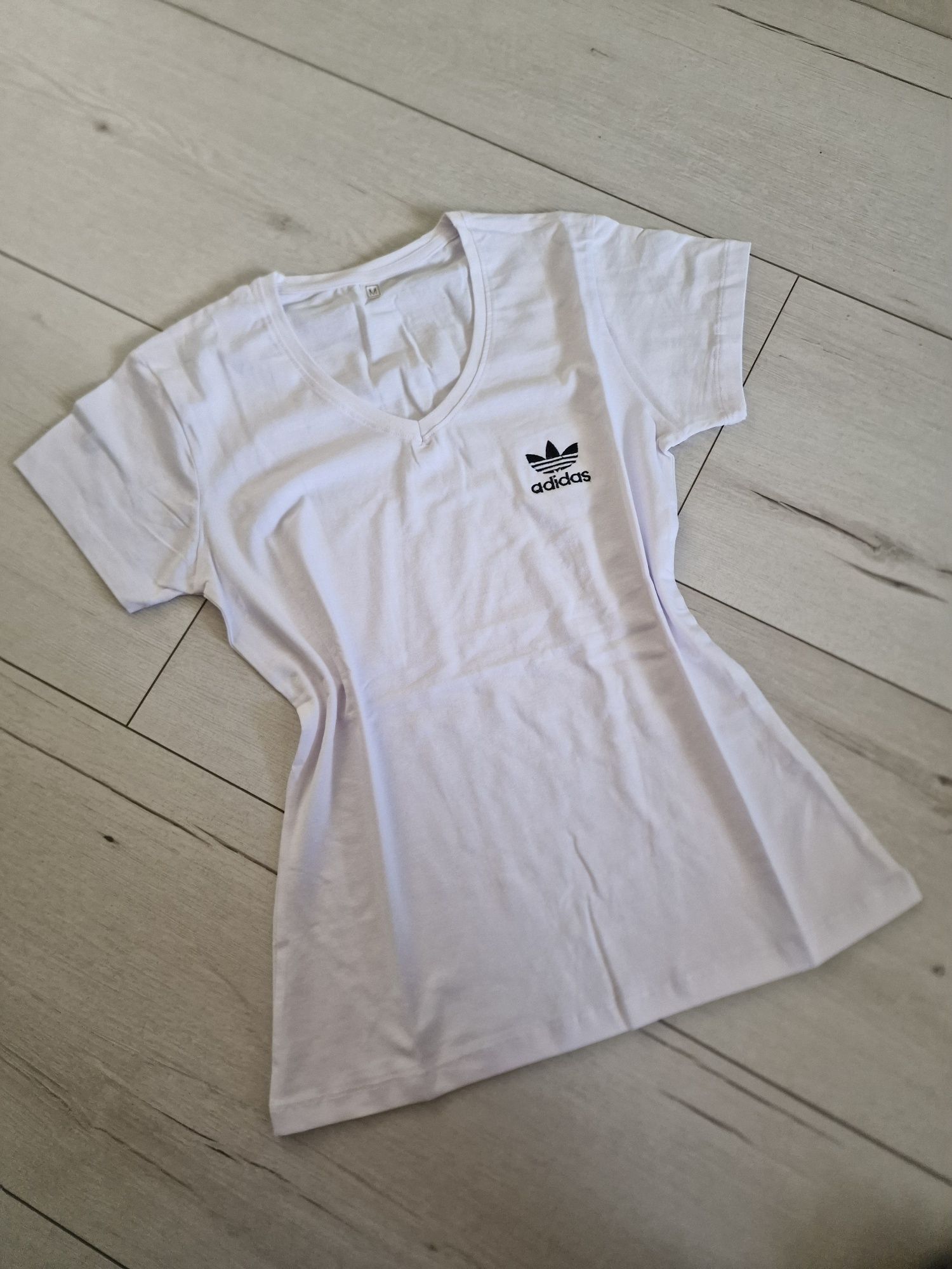 Biała koszulka damska t-shirt Logo Adidas