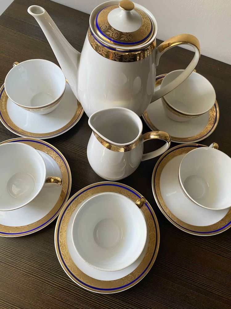 Serwis kawowy MZ Czechosłowacja porcelana dla 5 osób