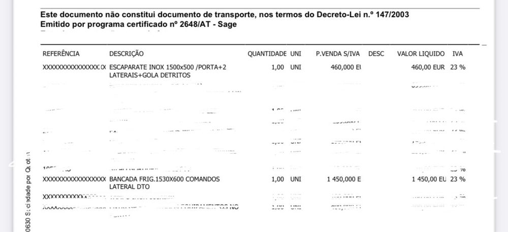 Bancada refrigerada 2 portas e tampo de inox
