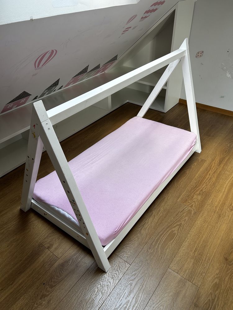 Łóżko dzieciece 140/70 wraz z materacem