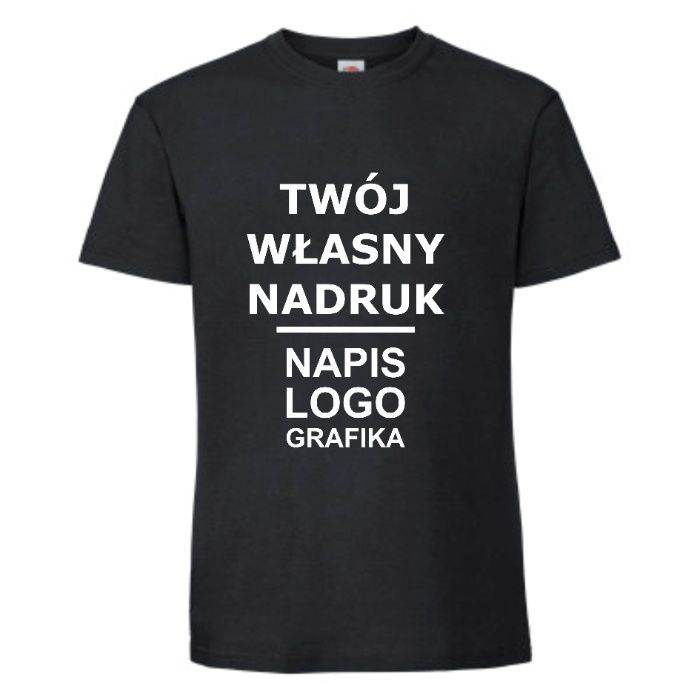 T-shirt koszulka z własnym nadrukiem rozmiar XL