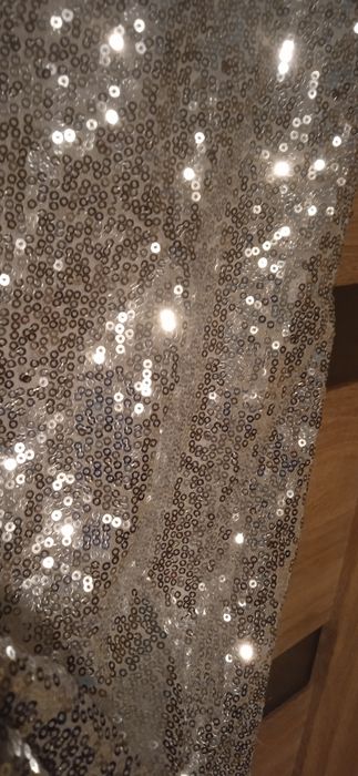 Damska dłuższa bluzka/ tunika/ krótka sukienka cekinowa Fashion