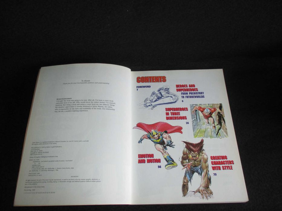 Livro SuperHeroes Joe Kubert's Wonderful World of Comics