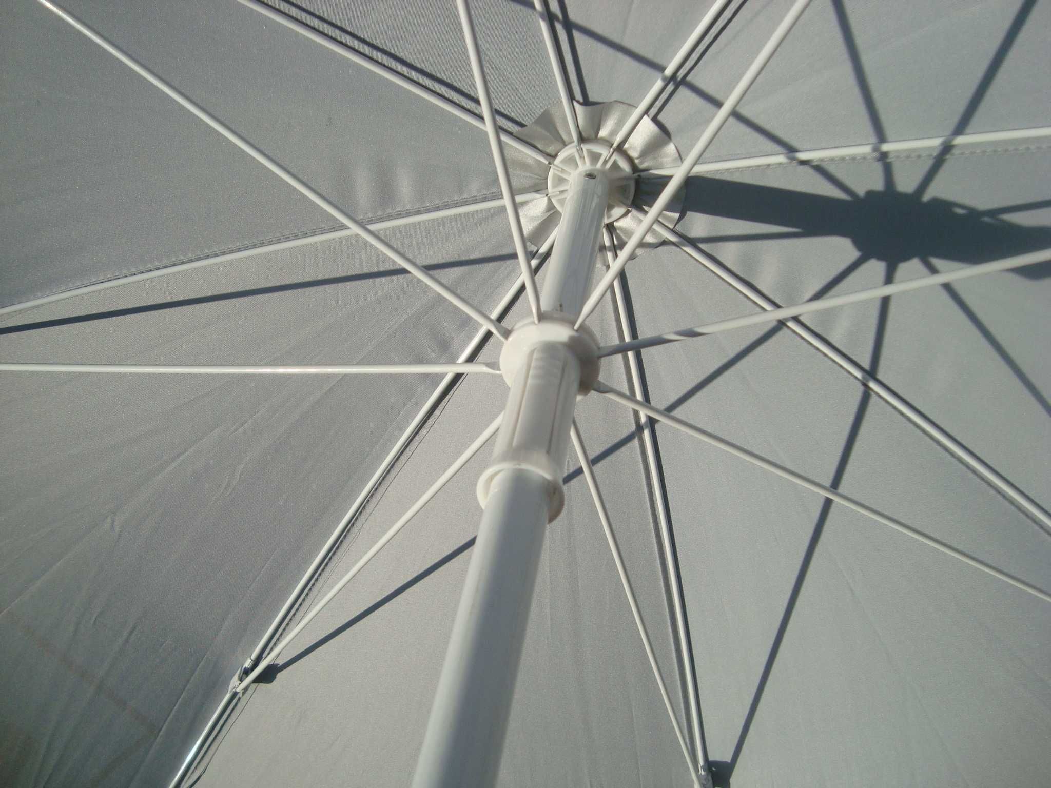 parasol ogrodowy czasza 2.5 m solidny z logiem stelarz metalowy