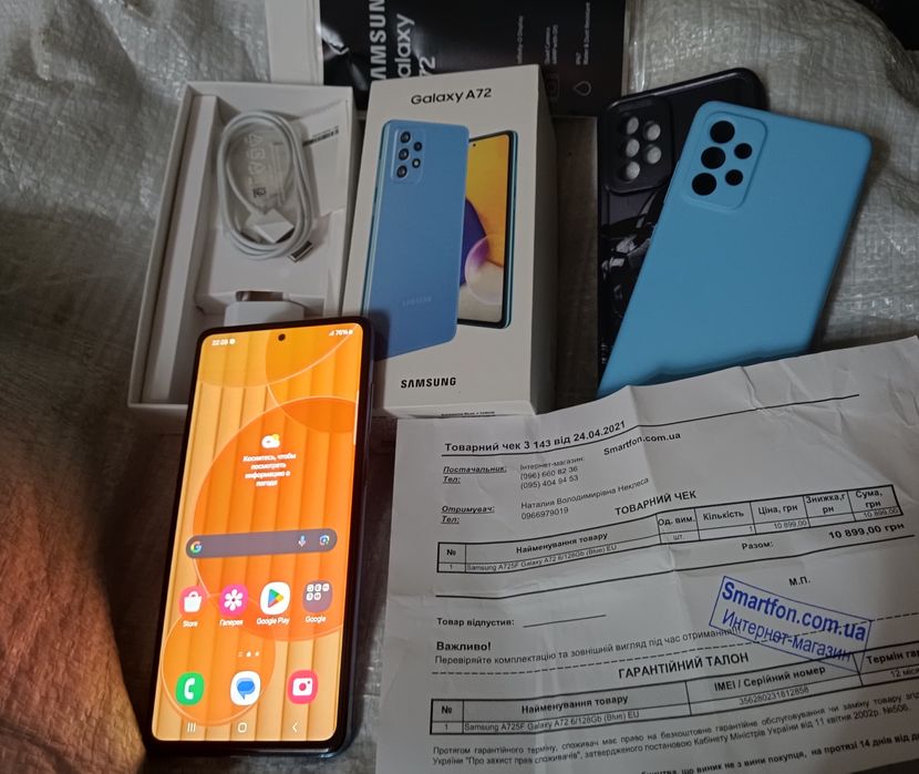 Samsung A72 6/128 Ful Amoled.NFC. Полный комплект.состояние хорошое