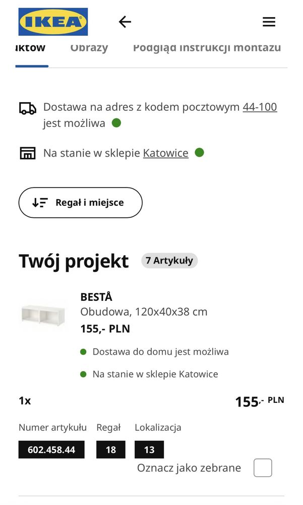 Ikea komoda szafka rtv BESTA