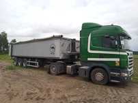 Usługi transportowe wywrotka transport materiałów sypkich