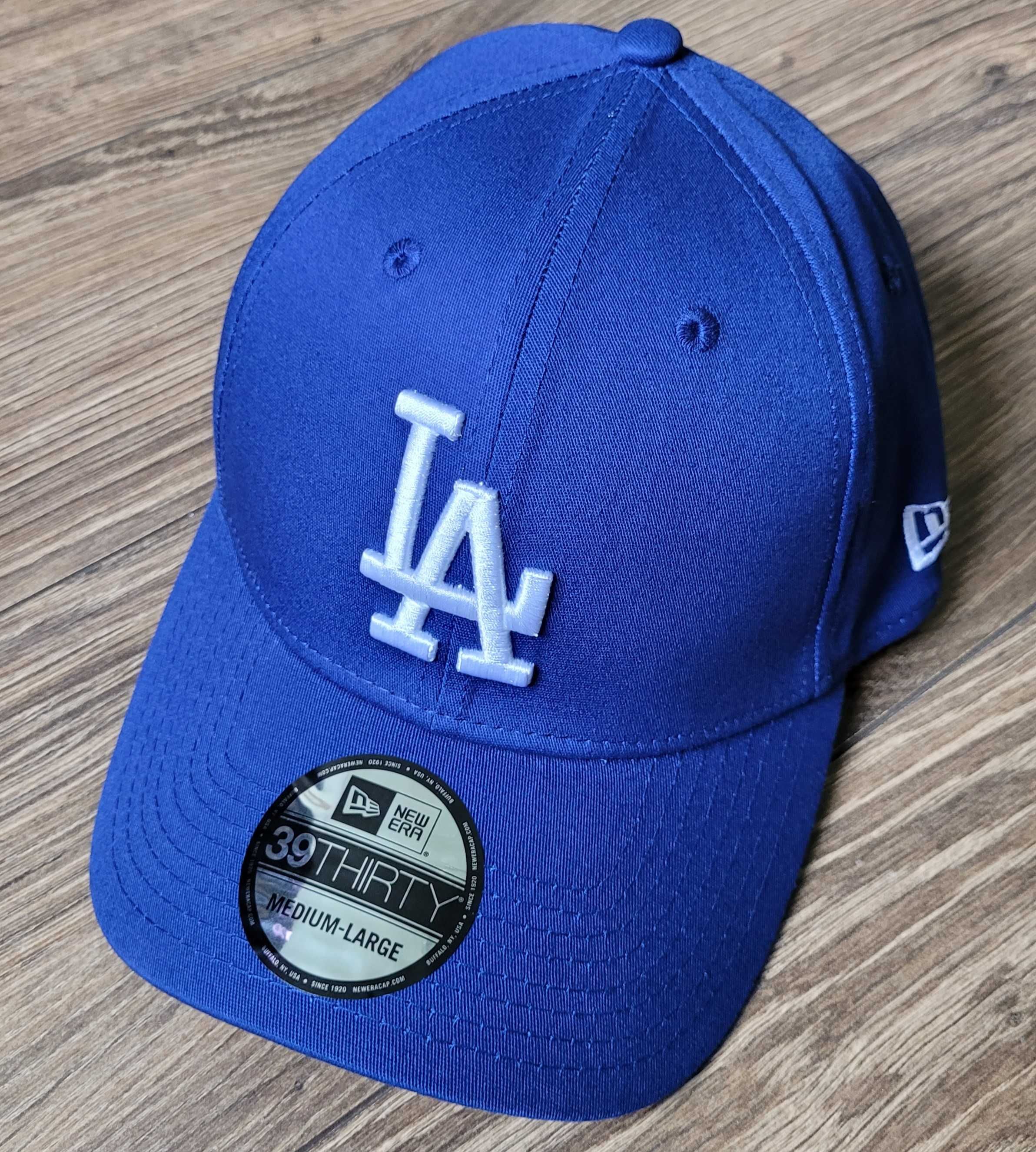 czapka z daszkiem New Era 39thirty LA Dodgers M/L MLB niebieska NOWA