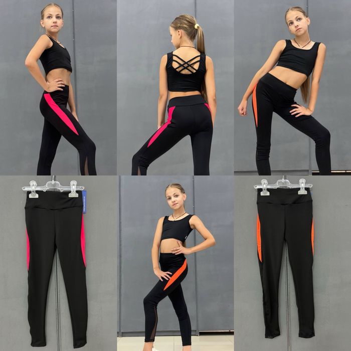 Лосины топ шорты вело боди купальник для гимнастики танцев 110-164см